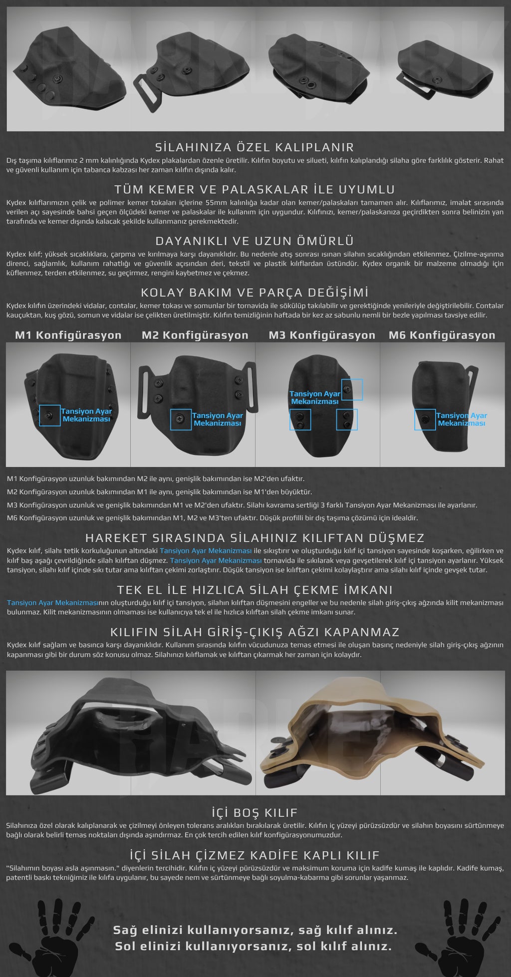 Kydex Silah Kılıfı | Dış Taşıma