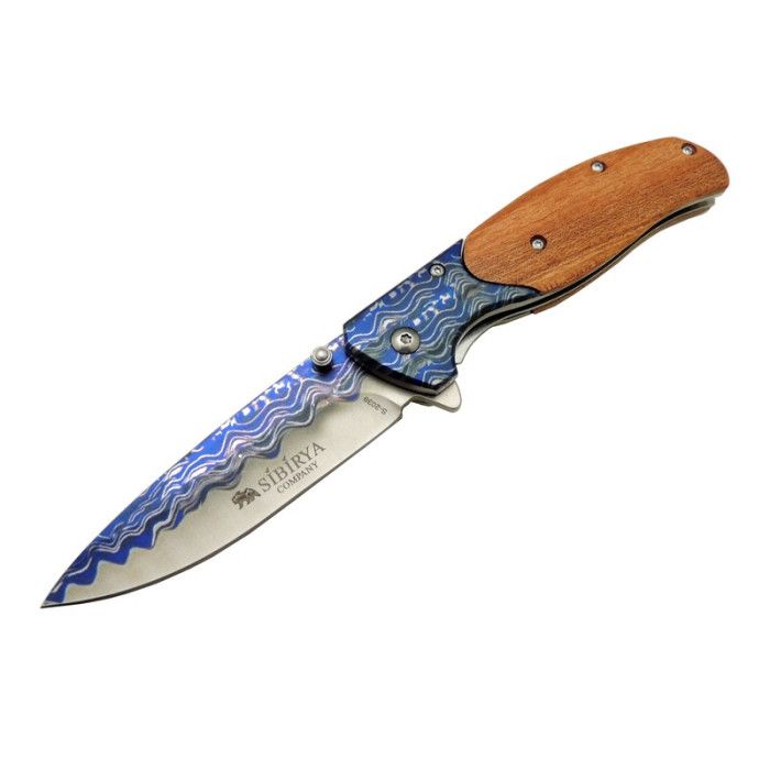 Sibirya Blue Çakı Ahşap